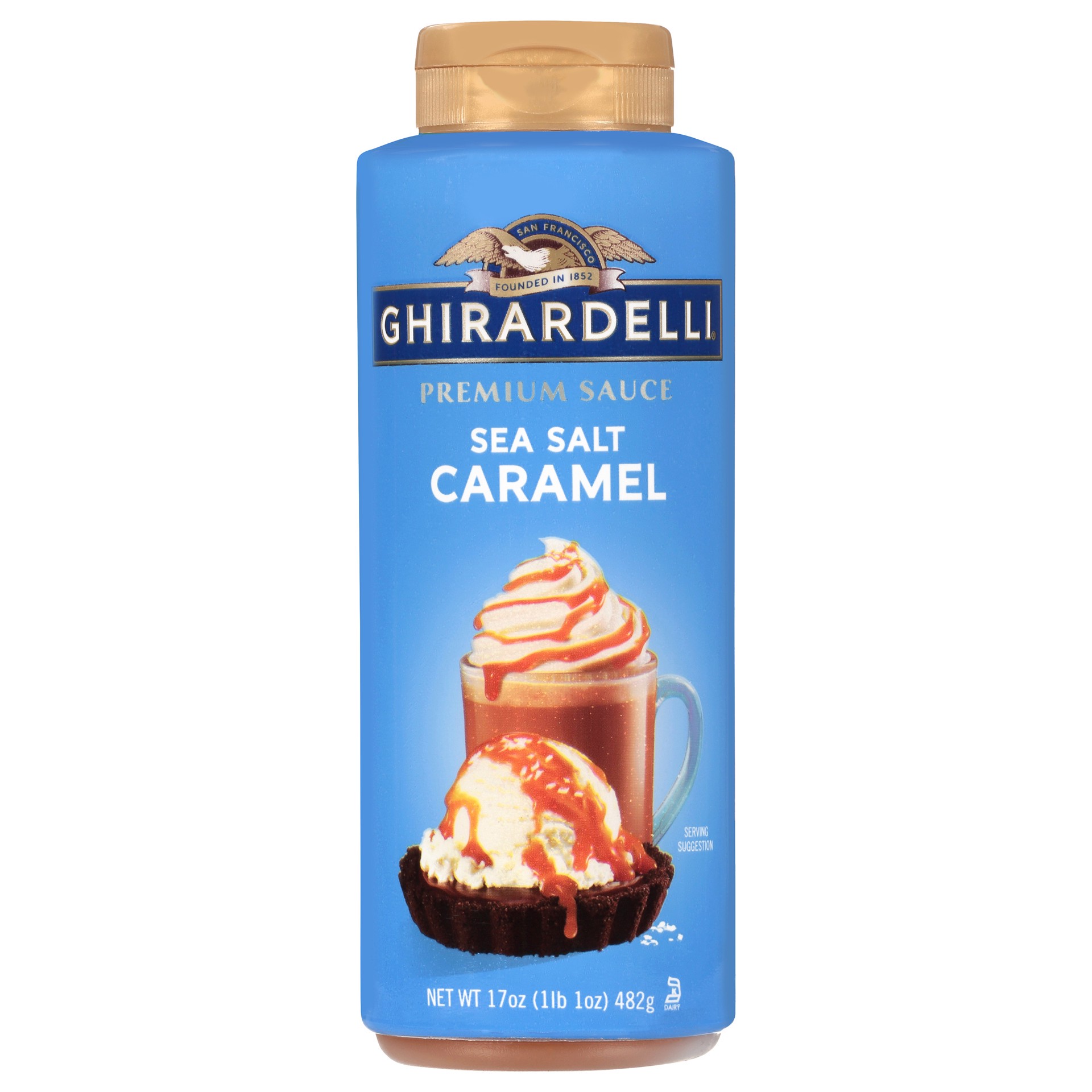 slide 5 of 5, Ghirardelli Sea Salt Caramel Premium Sauce 17 oz, 17 oz