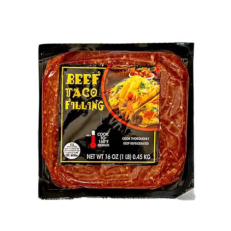 slide 1 of 1, 85% Lean Ground Beef 15% Fat Taco Filling - 1 LB, 1 lb