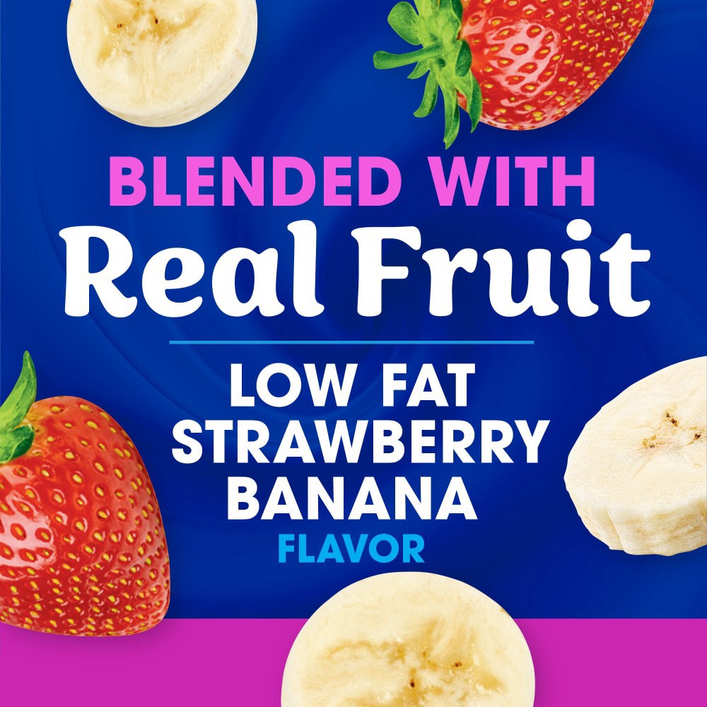 slide 4 of 5, Kroger® Strawberry Banana Blended Low Fat Yogurt Cup, 6 oz