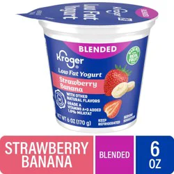 Kroger® Strawberry Banana Blended Low Fat Yogurt Cup