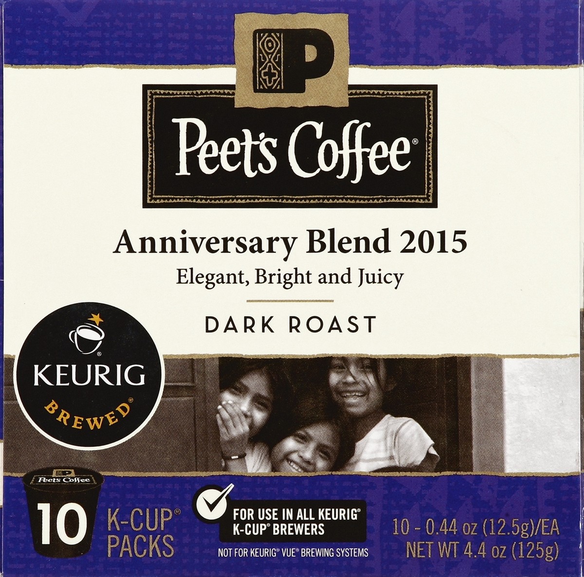 slide 2 of 4, Peet's Coffee Anniversary Blend K-Cups - 10 ct; 0.44 oz, 10 ct; 0.44 oz