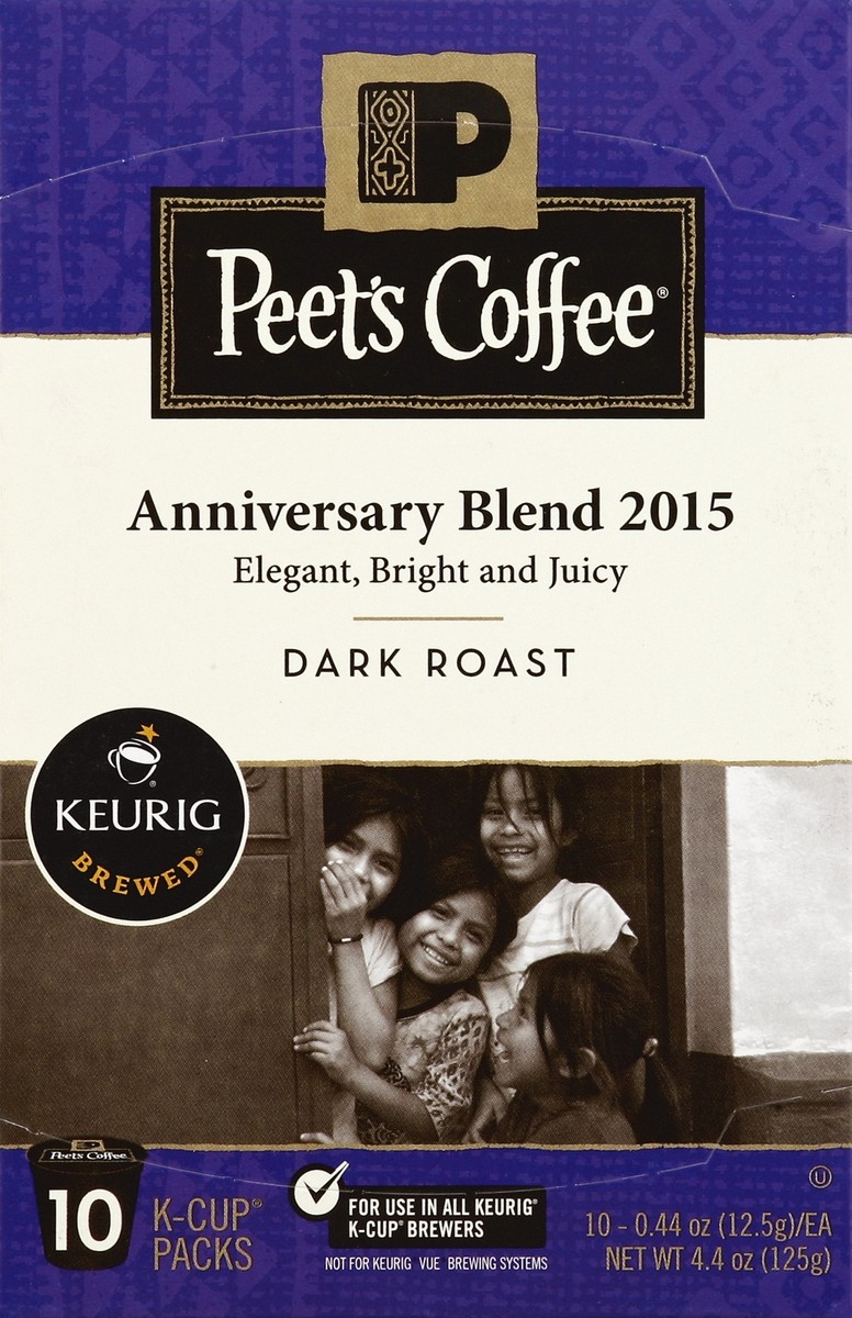 slide 3 of 4, Peet's Coffee Anniversary Blend K-Cups - 10 ct; 0.44 oz, 10 ct; 0.44 oz