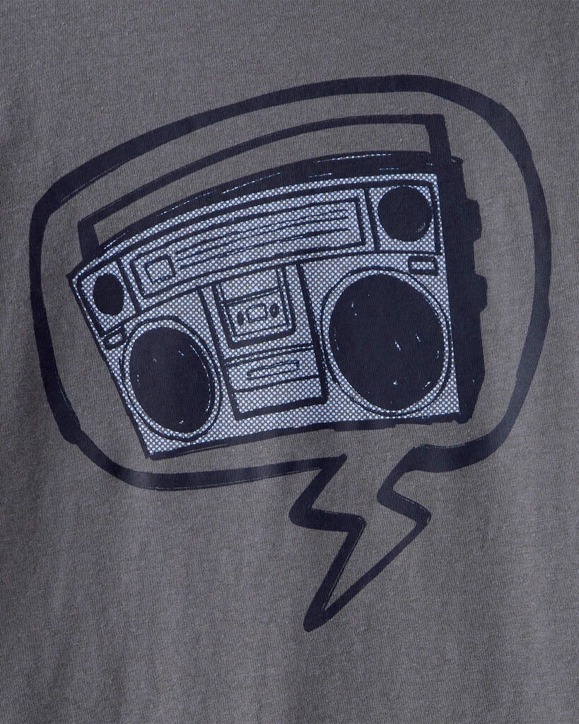 slide 2 of 2, Oshkosh Boys Radio Long-Sleeve Graphic Tee - Grey Grey L, 1 ct