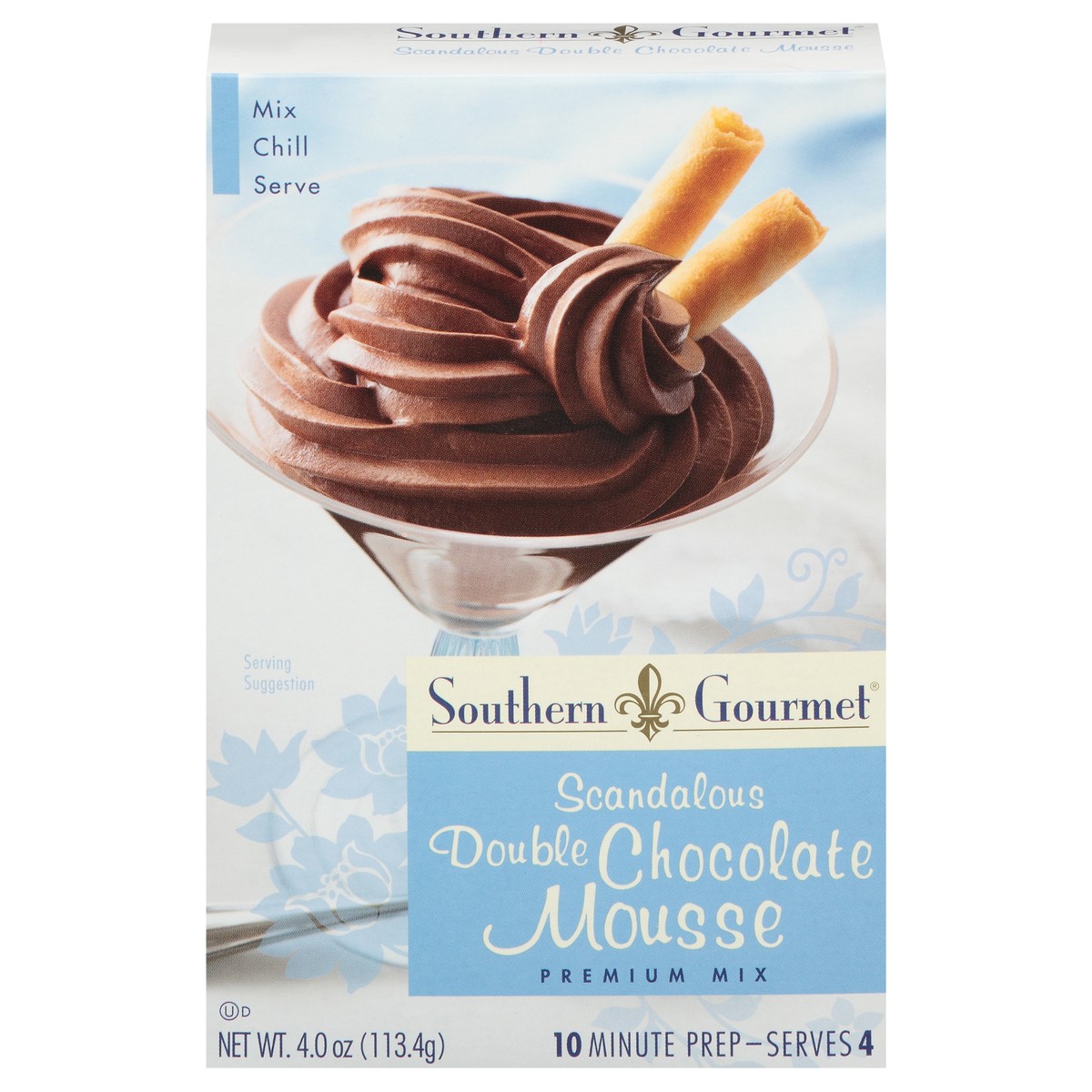 slide 1 of 11, Southern Gourmet Premium Scandalous Double Chocolate Mousse Mix 4 oz, 4 oz