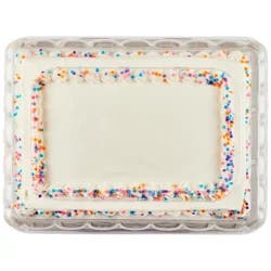 Fresh from Meijer Vanilla Celebration Cake, 1/4 sheet
