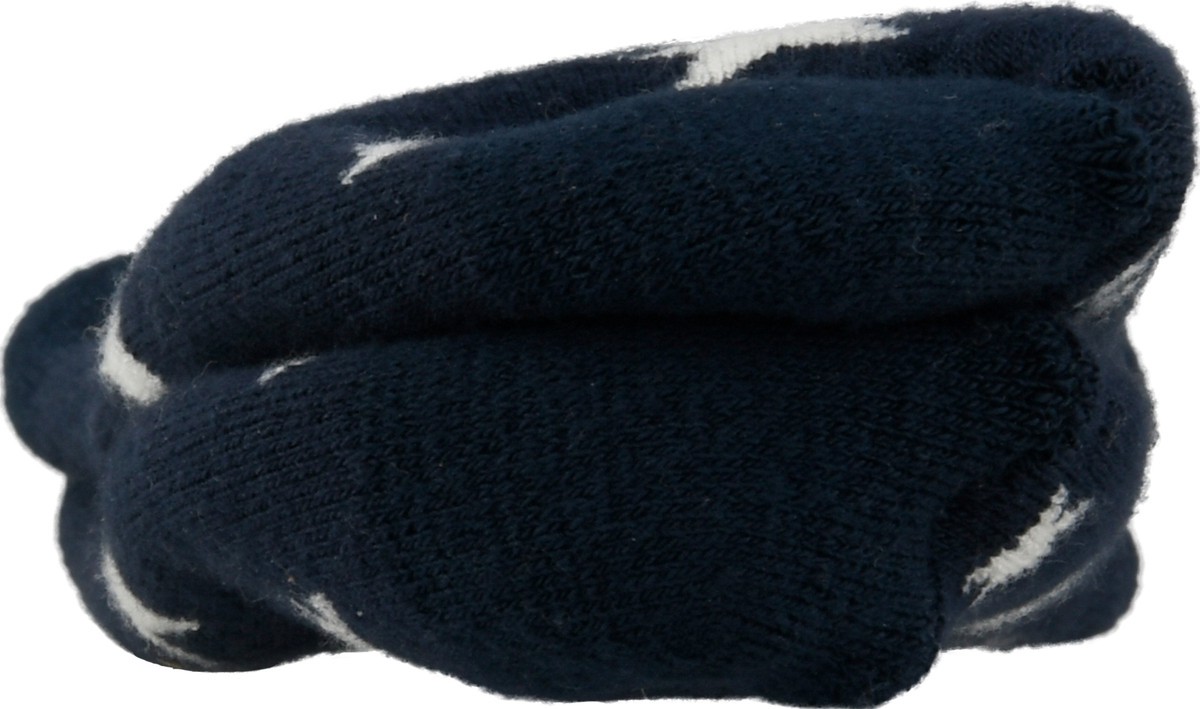 slide 6 of 9, Maggie's Organics Medium Navy Stars Footie Socks 1 ea, 1 ea