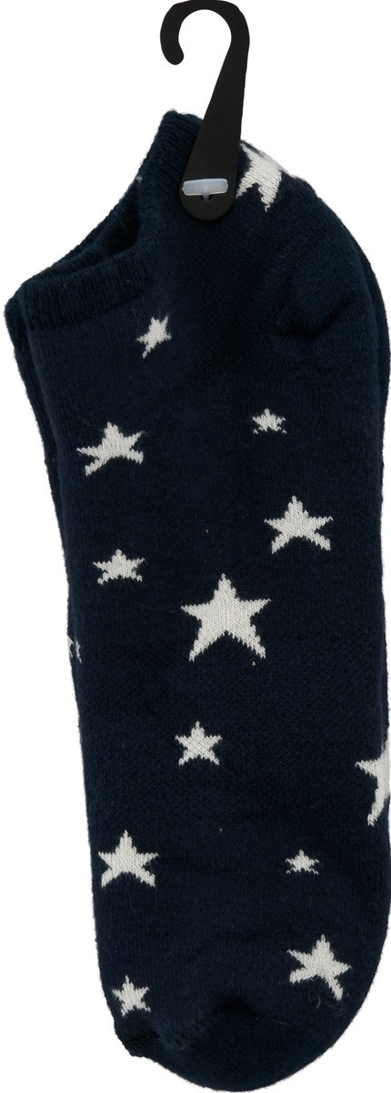slide 7 of 9, Maggie's Organics Medium Navy Stars Footie Socks 1 ea, 1 ea