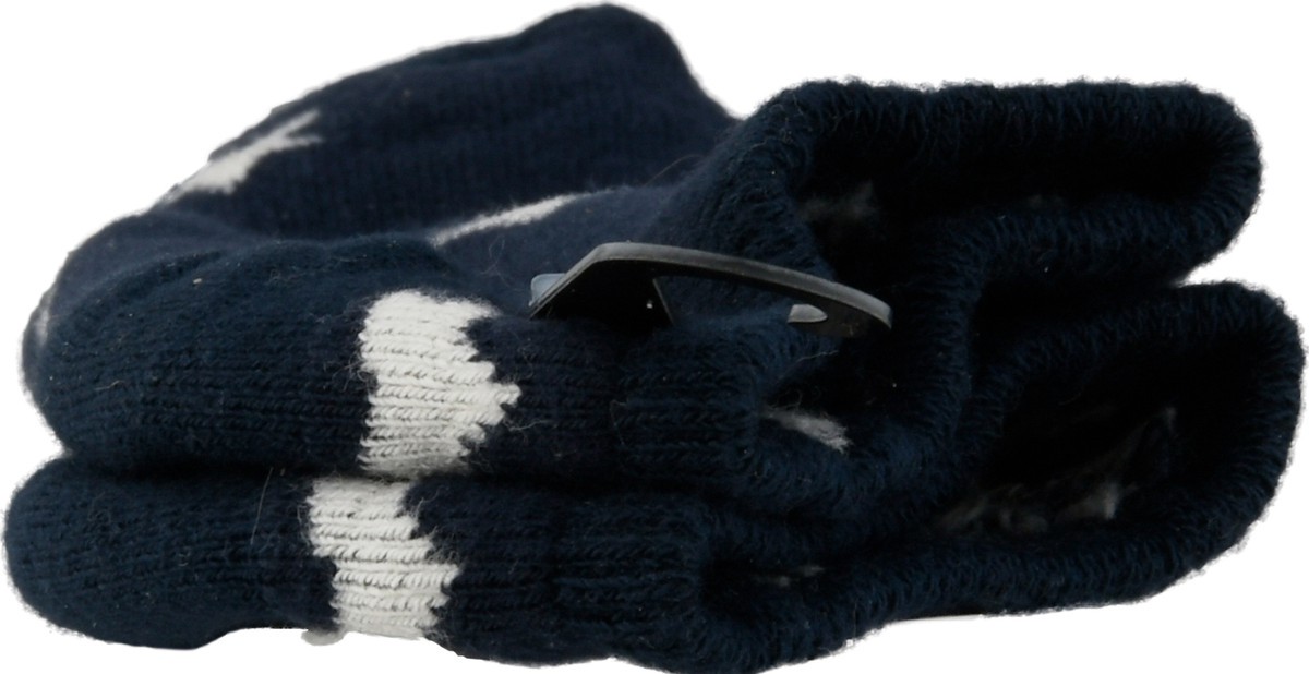 slide 3 of 9, Maggie's Organics Medium Navy Stars Footie Socks 1 ea, 1 ea