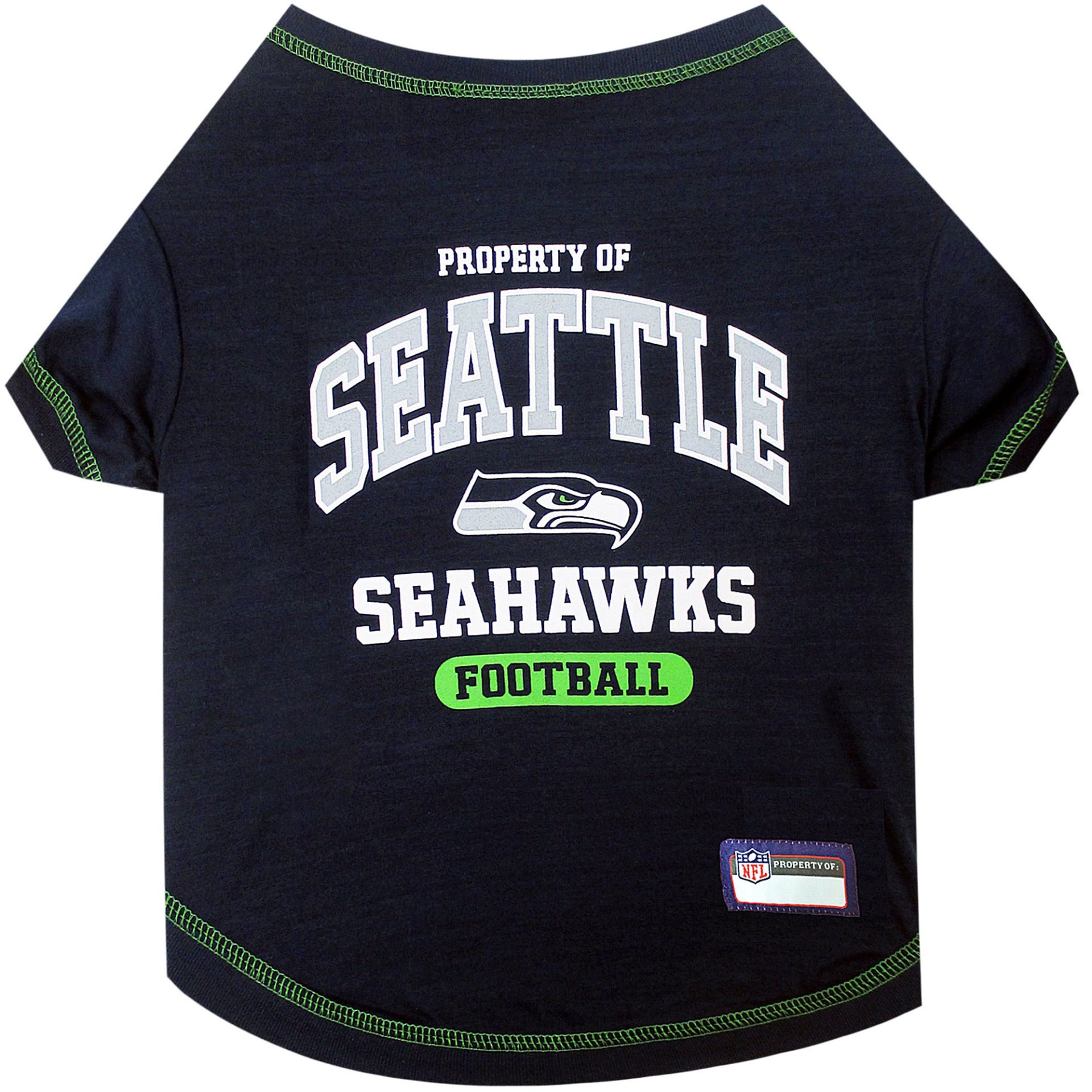 slide 1 of 1, Pets First Seattle Seahawks T-Shirt, LG