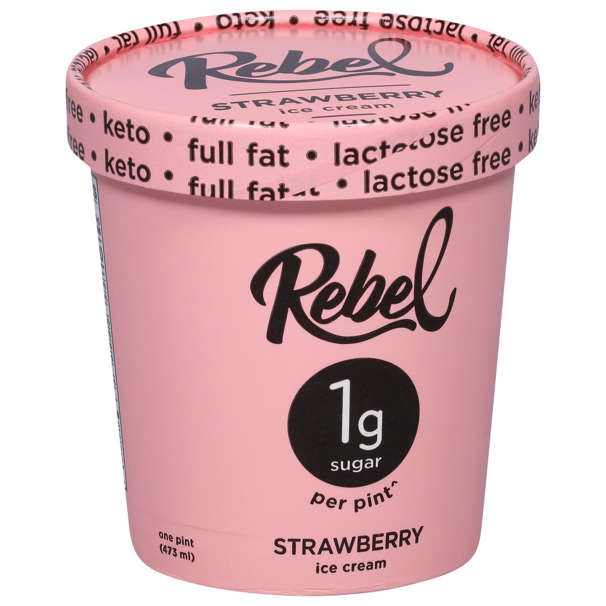 slide 2 of 9, Rebel Strawberry Ice Cream 1 pt, 1 pint