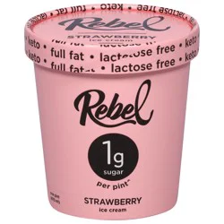 Rebel Strawberry Ice Cream 1 pt
