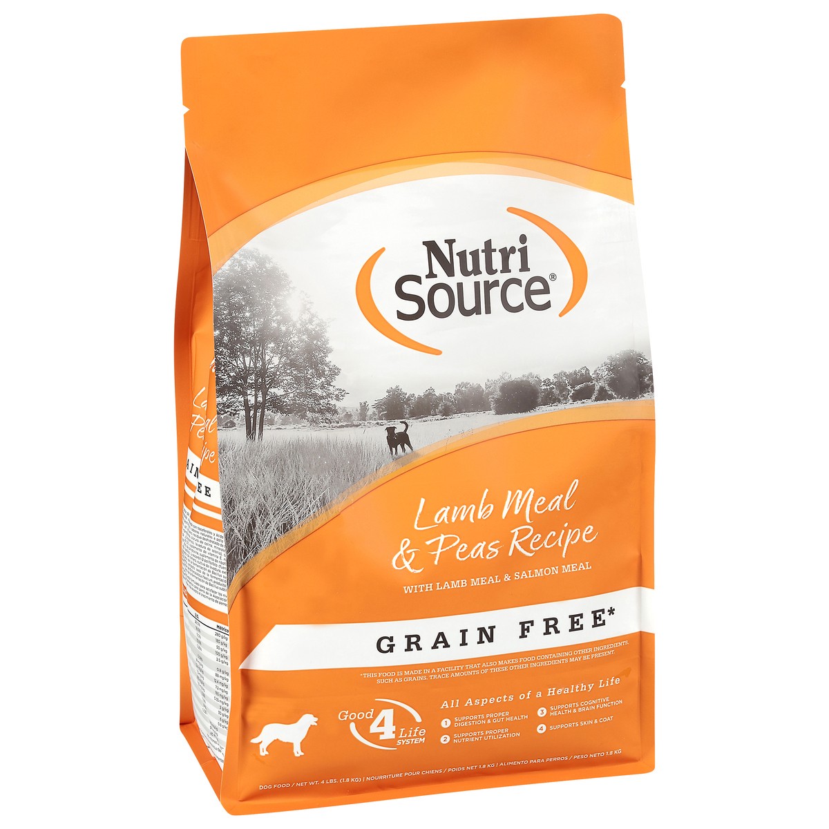 slide 16 of 16, NutriSource Grain Free Lamb Meal & Peas Recipe with Lamb Meal & Salmon Meal Dog Food 4 lb, 4 lb