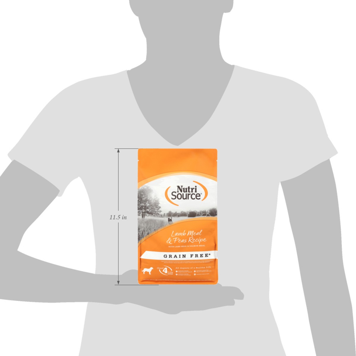 slide 9 of 16, NutriSource Grain Free Lamb Meal & Peas Recipe with Lamb Meal & Salmon Meal Dog Food 4 lb, 4 lb