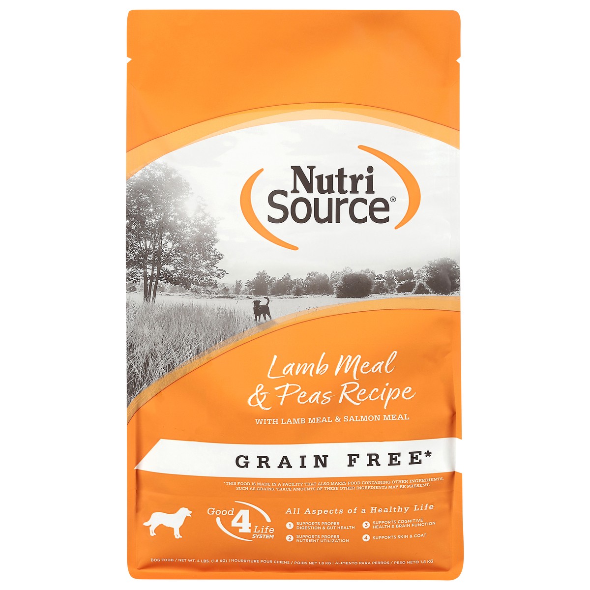 slide 14 of 16, NutriSource Grain Free Lamb Meal & Peas Recipe with Lamb Meal & Salmon Meal Dog Food 4 lb, 4 lb