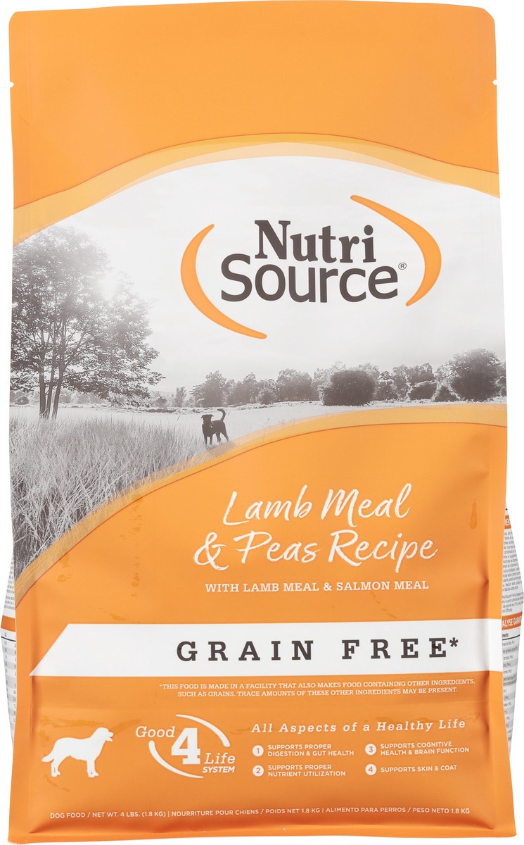 slide 15 of 16, NutriSource Grain Free Lamb Meal & Peas Recipe with Lamb Meal & Salmon Meal Dog Food 4 lb, 4 lb