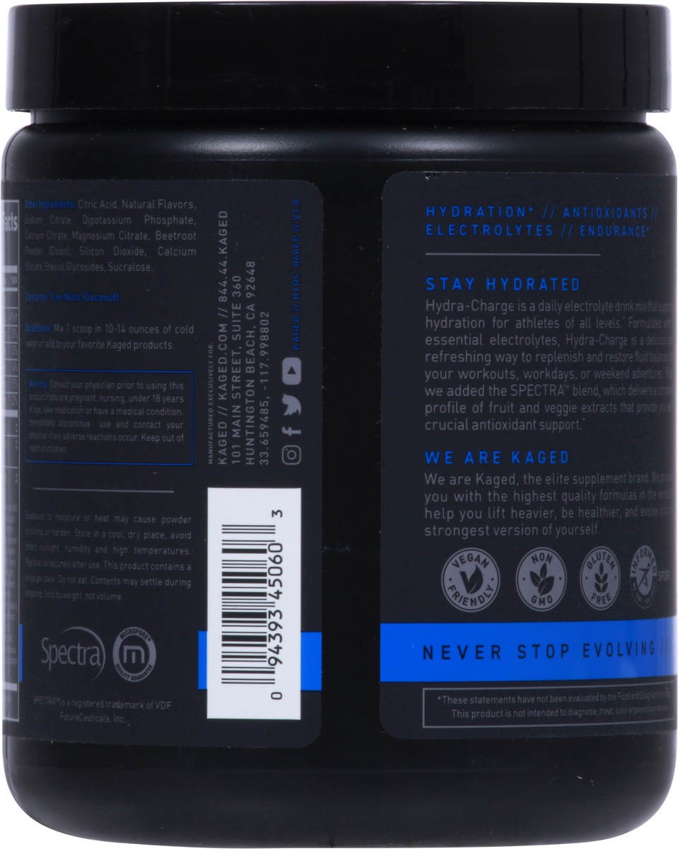 slide 8 of 12, Kaged Hydra-Charge Fruit Punch Hydration Support 10.16 oz, 9.73 oz