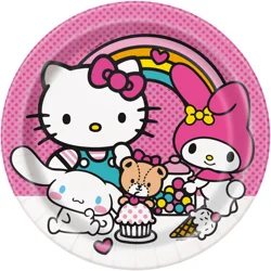 Unique Hello Kitty and Friends 9 inch Plates
