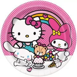 Unique Hello Kitty and Friends 9 inch Plates