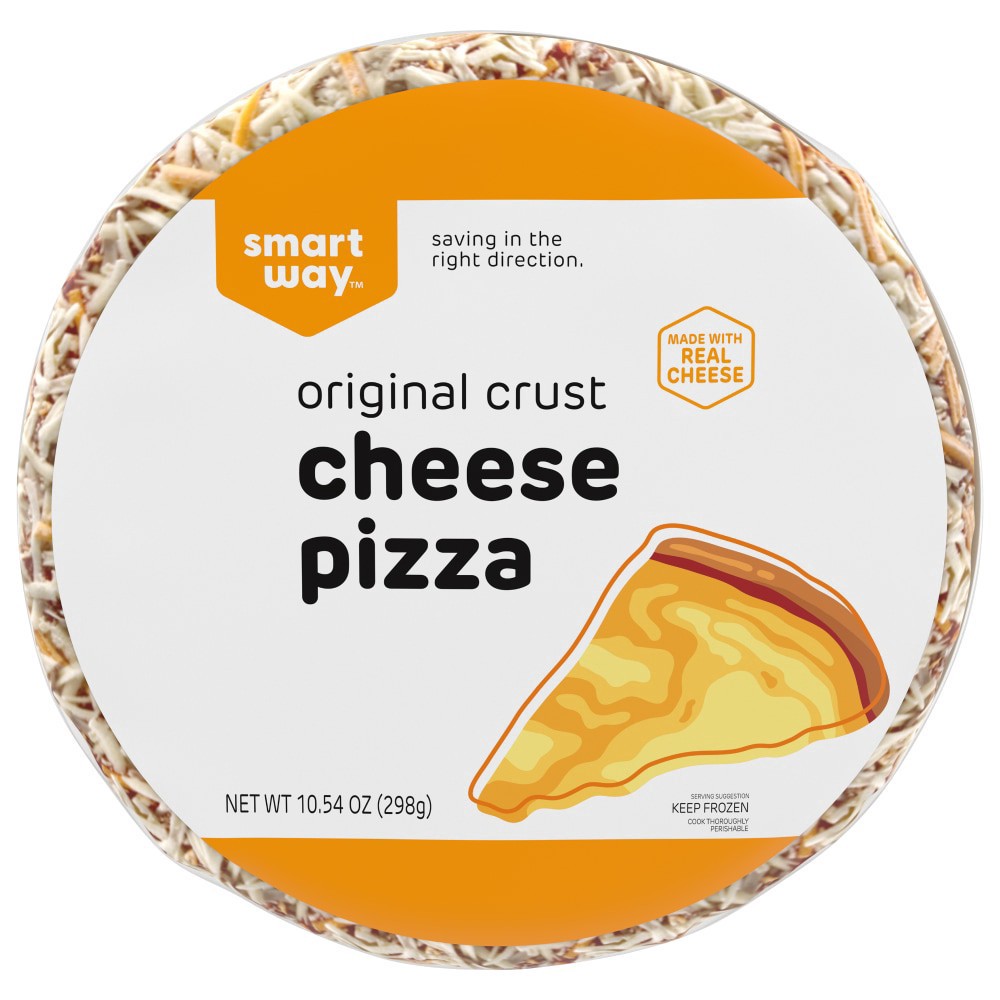 slide 1 of 5, Smart Way Original Crust Cheese Pizza, 10.54 oz