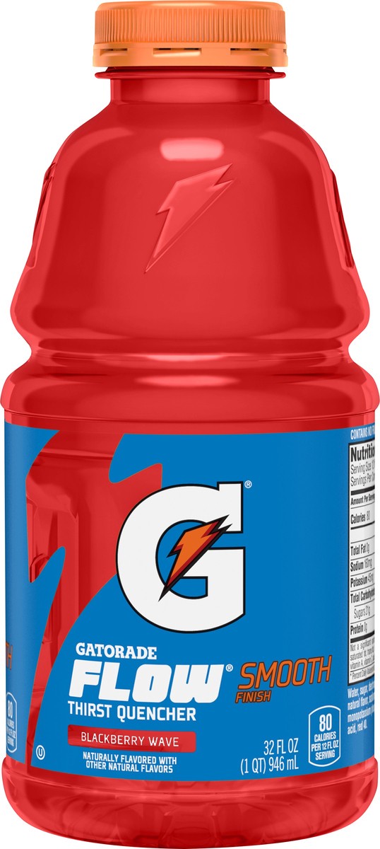 slide 1 of 7, Gatorade Flow Smooth Finish Blackberry Wave Thirst Quencher - 32 oz, 32 oz