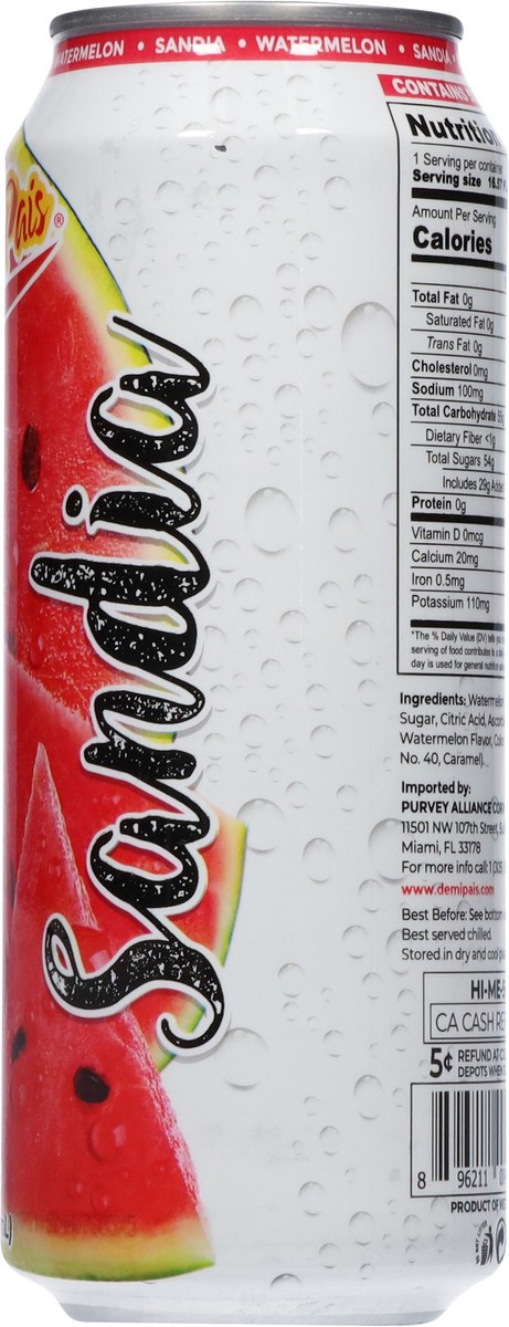slide 5 of 13, De Mi Pais Watermelon Juice Drink 16.57 fl oz, 16.57 fl oz