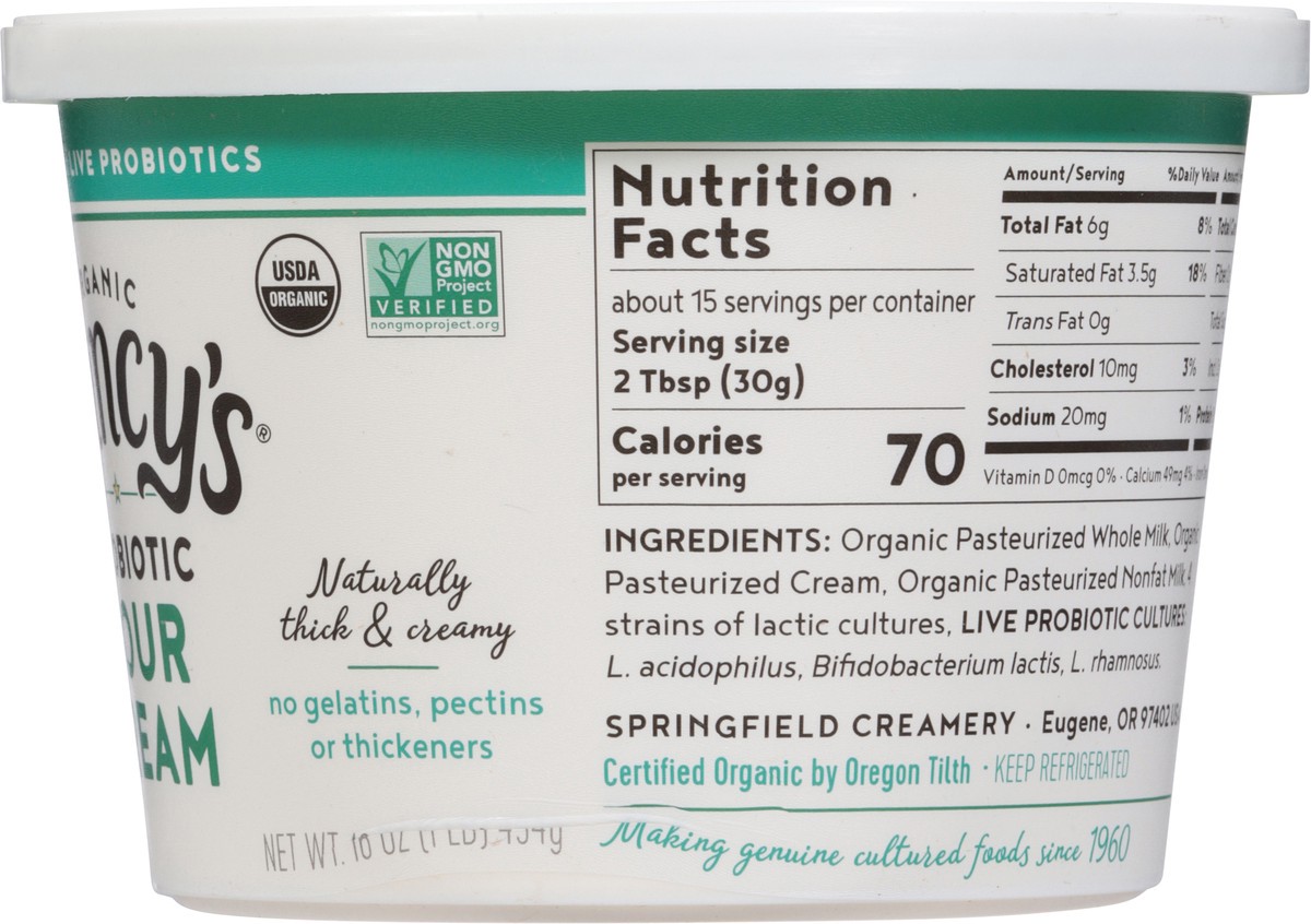 slide 3 of 15, Nancy's Organic Probiotic Sour Cream 16 oz, 16 oz