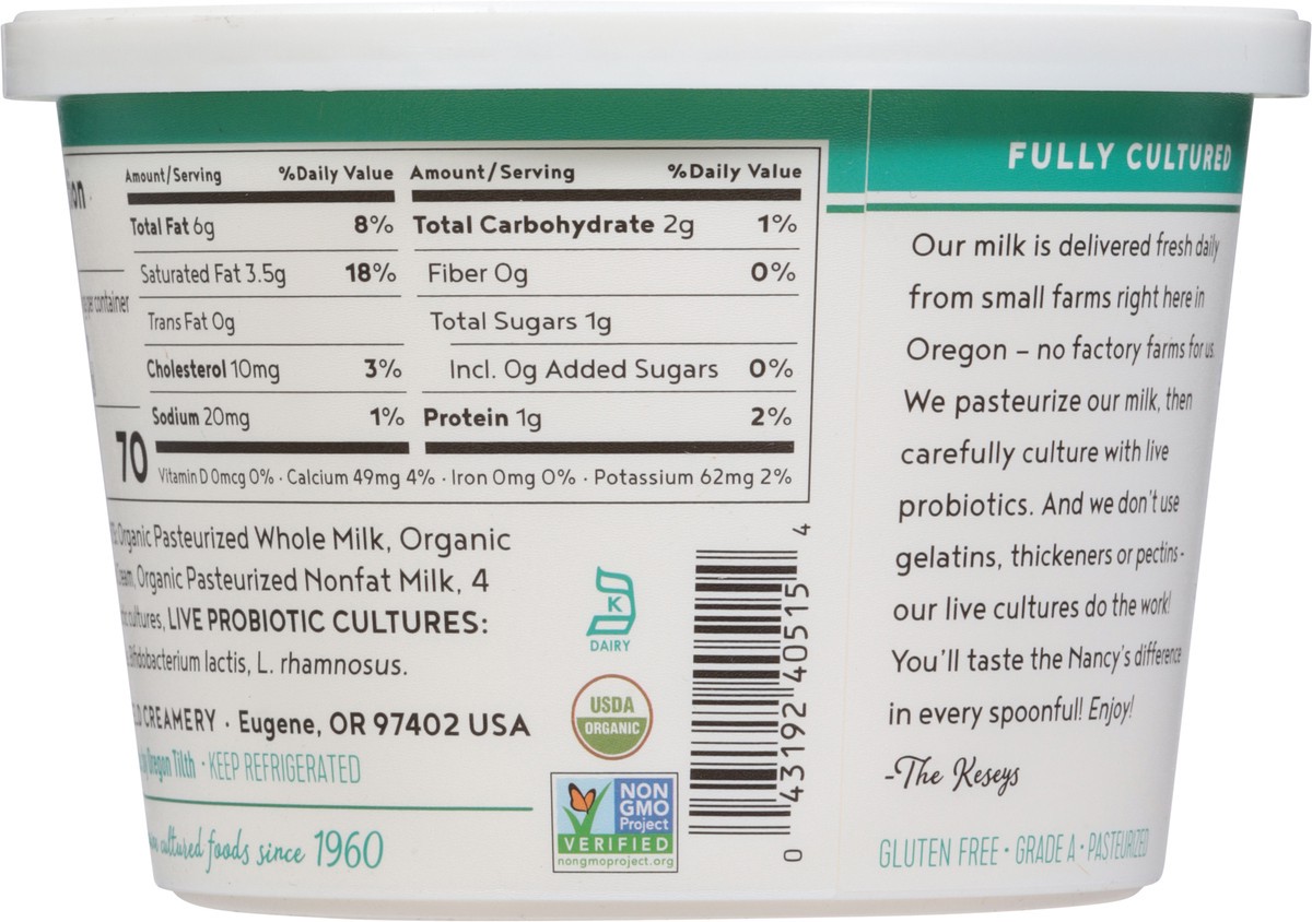 slide 10 of 15, Nancy's Organic Probiotic Sour Cream 16 oz, 16 oz
