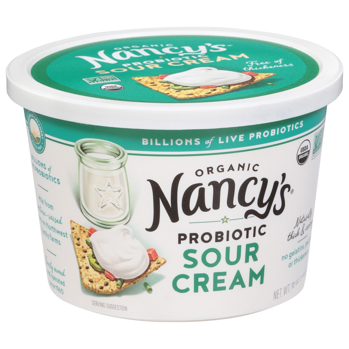 slide 6 of 15, Nancy's Organic Probiotic Sour Cream 16 oz, 16 oz