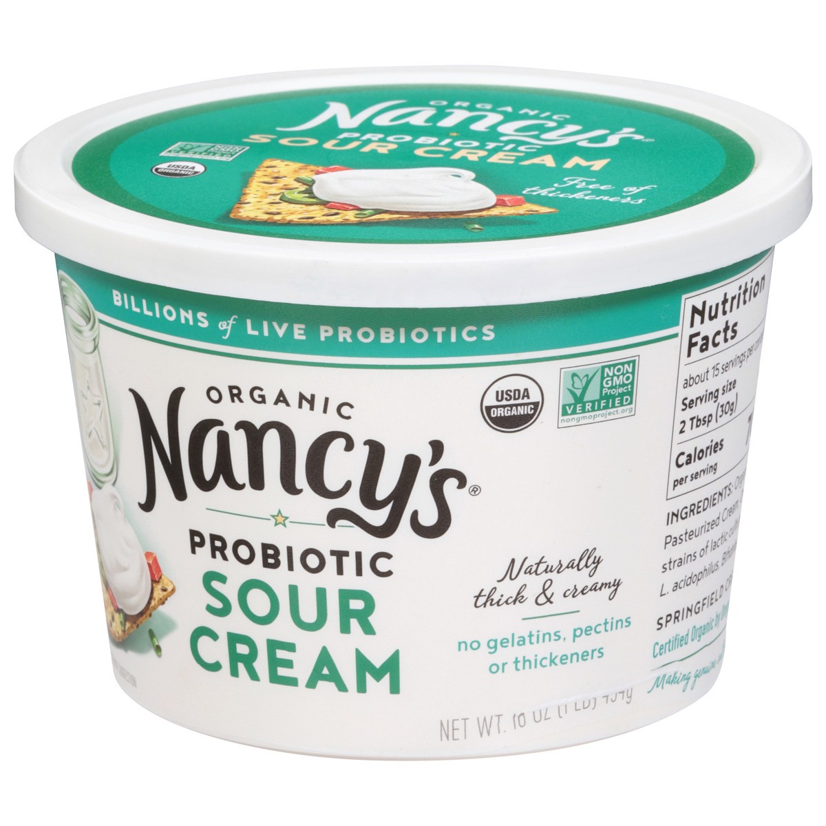slide 11 of 15, Nancy's Organic Probiotic Sour Cream 16 oz, 16 oz
