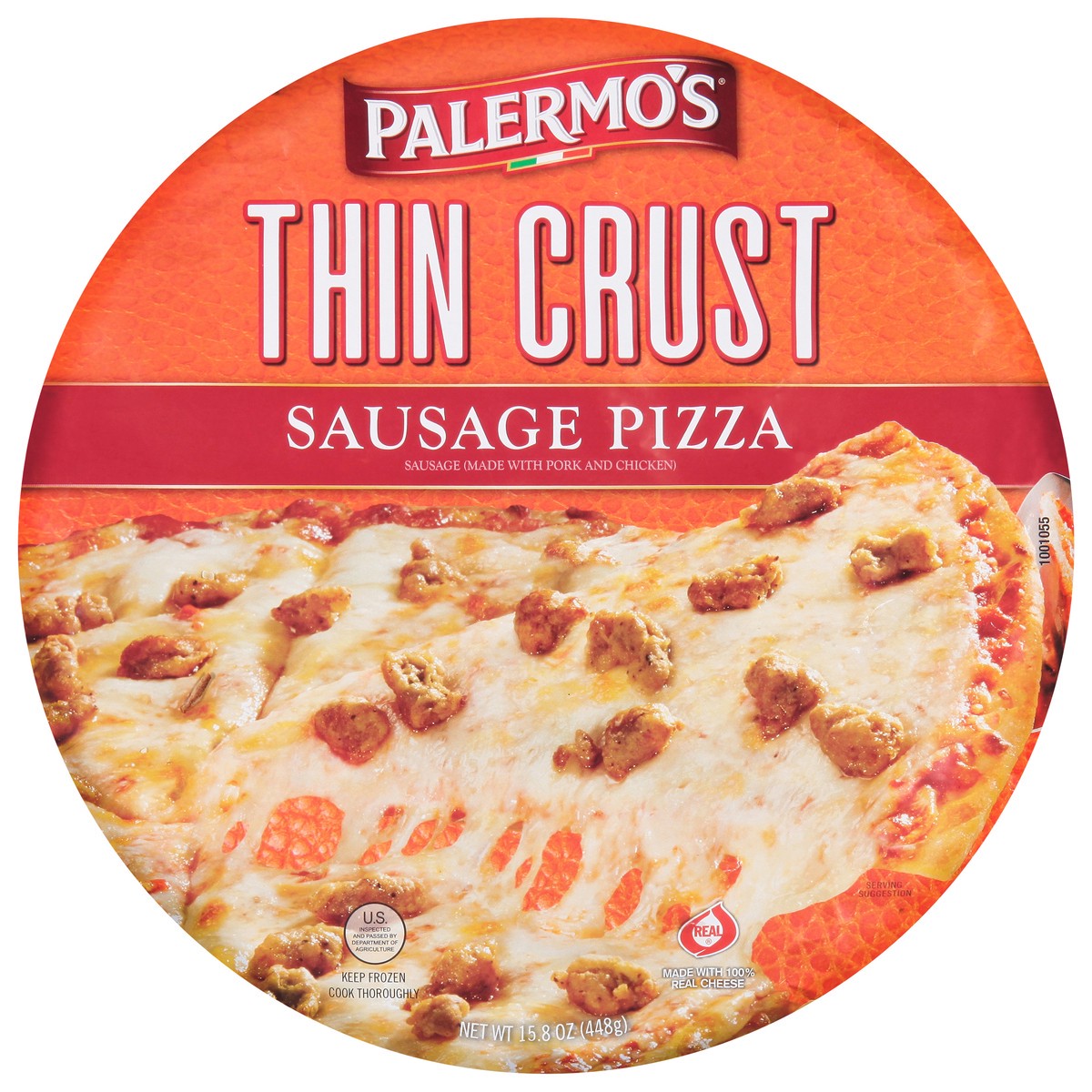 slide 13 of 14, Palermo's Thin Crust Sausage Pizza 15.8 oz, 15.8 oz