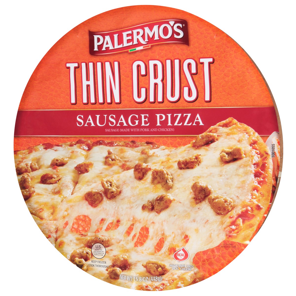 slide 4 of 14, Palermo's Thin Crust Sausage Pizza 15.8 oz, 15.8 oz