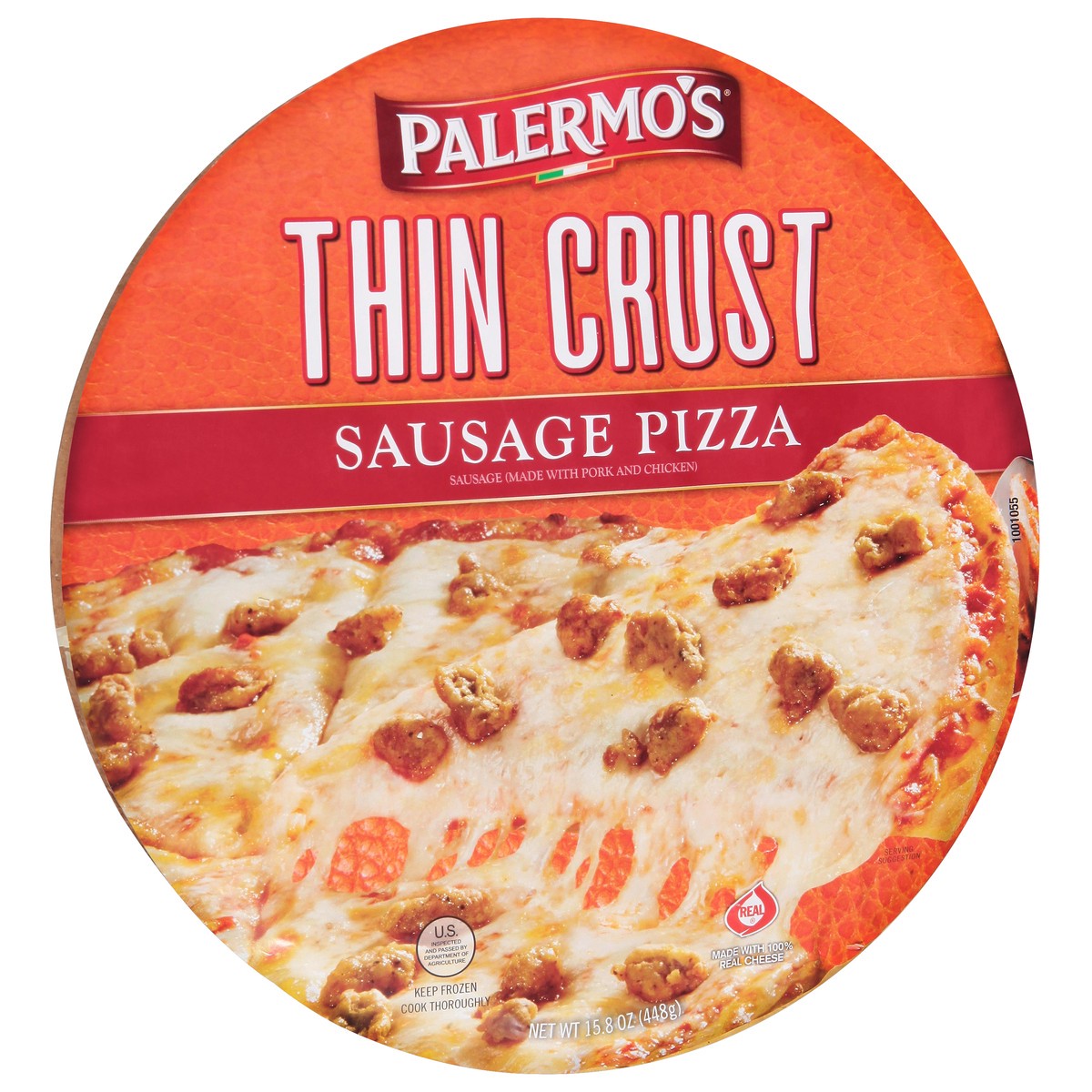 slide 8 of 14, Palermo's Thin Crust Sausage Pizza 15.8 oz, 15.8 oz