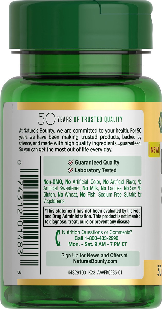 slide 7 of 11, Nature's Bounty K2 + D3, Strong Bones, Vegetable Capsules, 100 mcg Vitamin K + 4,000 IU Vitamin D, 30 ct