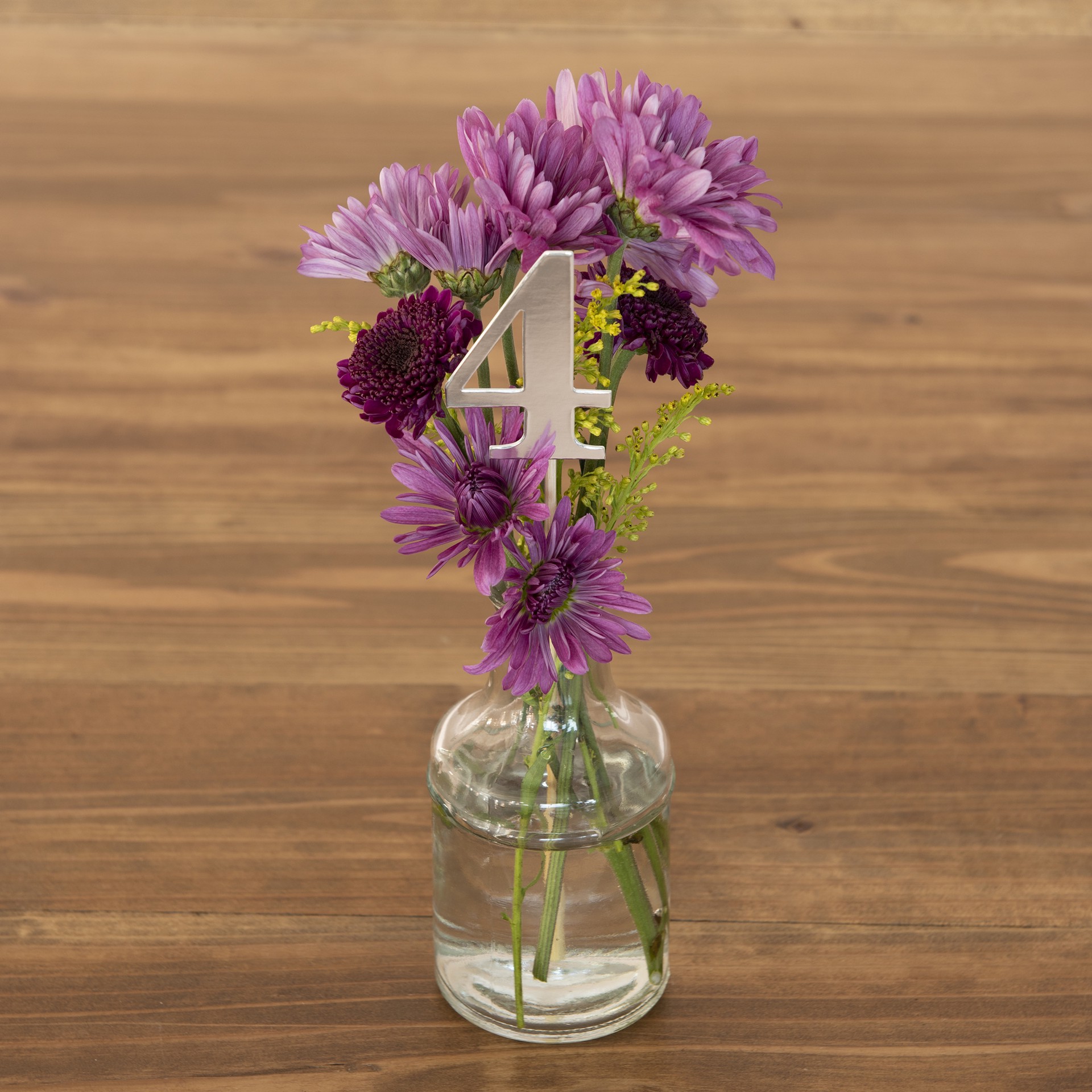 slide 4 of 6, 1-12 Silver Table Numbers By Celebrate It, 9 in