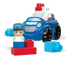 Mattel Mega Bloks First Builders Lil Vehicles Peter Police Car