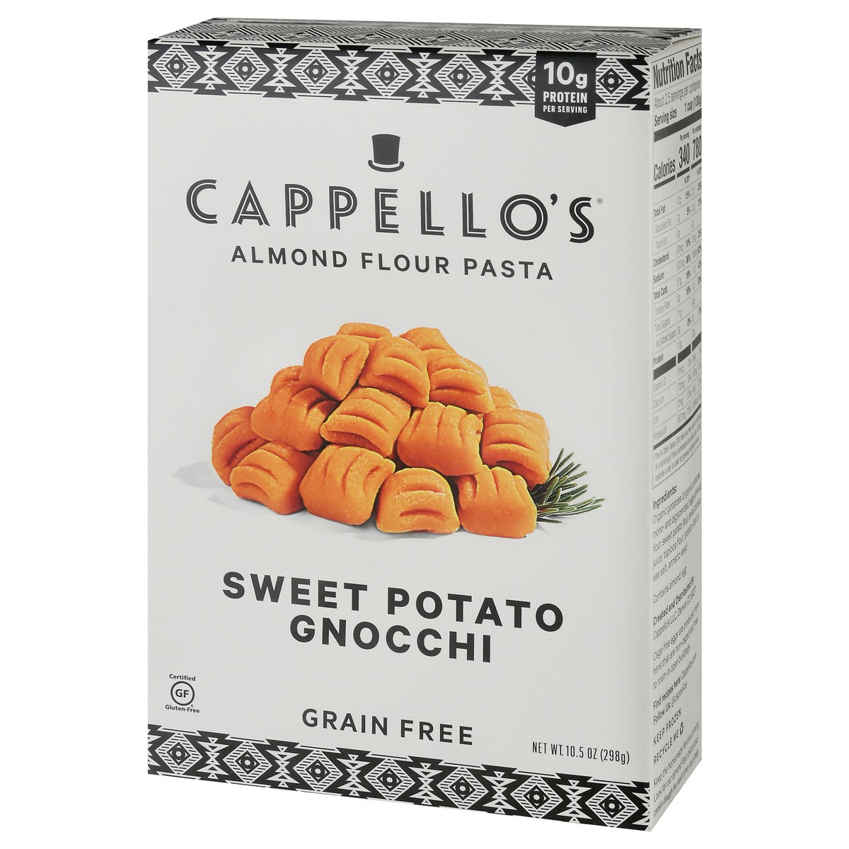slide 2 of 9, Cappello's Grain Free Sweet Potato Gnocchi Almond Flour Pasta, 10.5 oz