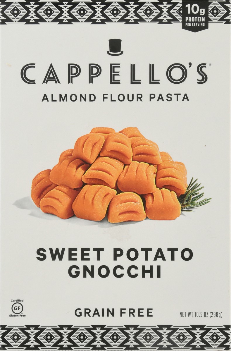 slide 3 of 9, Cappello's Grain Free Sweet Potato Gnocchi Almond Flour Pasta, 10.5 oz