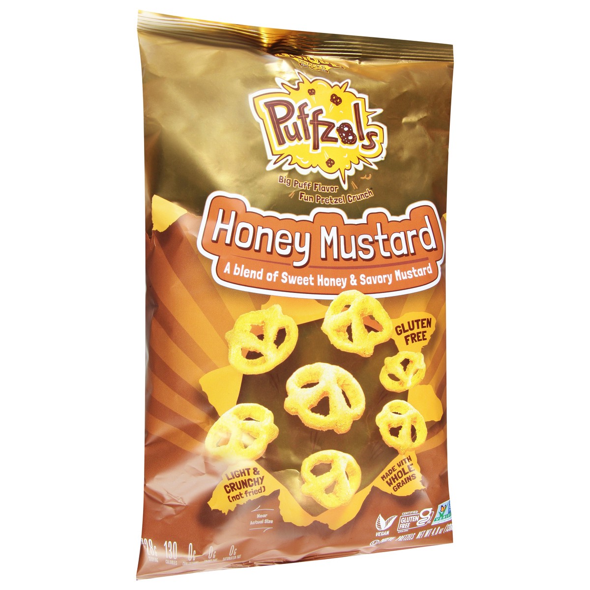 slide 8 of 9, Unique Snacks Puffzols Honey Mustard Pretzels 4.8 oz, 4.8 oz