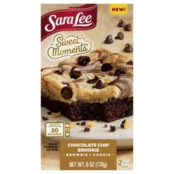 Sara Lee  Sweet Moments 2CT Brookie 8ct/6oz