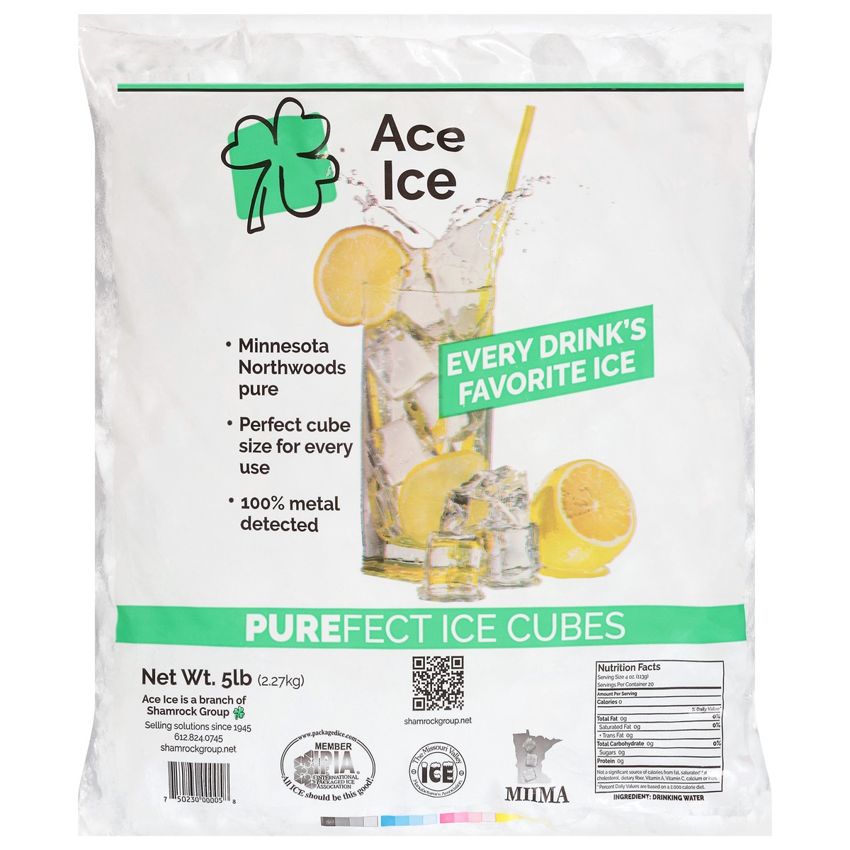 slide 1 of 14, Ace Ice Purefect Ice Cubes 5 lb, 5 lb