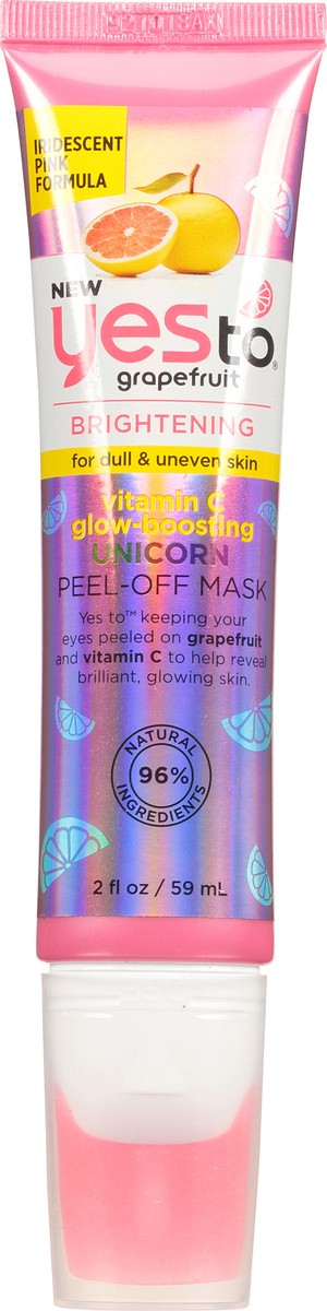 slide 6 of 9, Yes to Grapefruit Brightening Unicorn Peel Off Mask, 2 oz