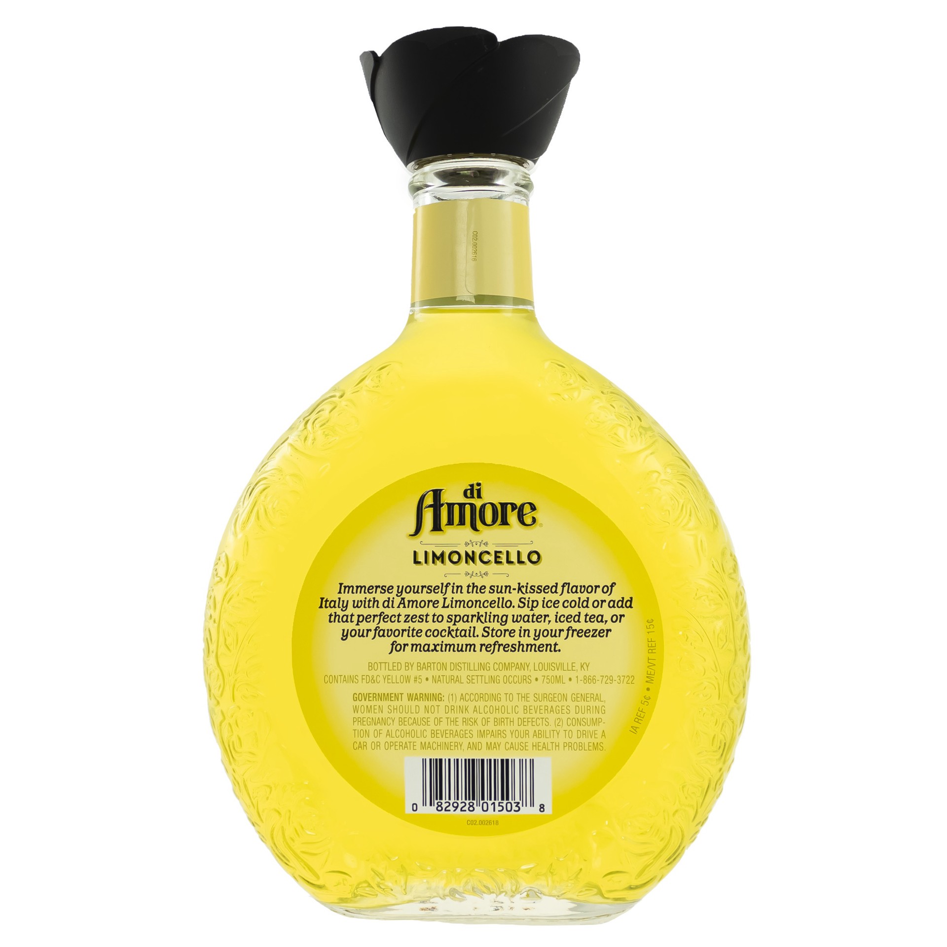 slide 2 of 2, di Amore Limoncello Liqueur 750ml Glass Bottle 56 Proof, 750 ml