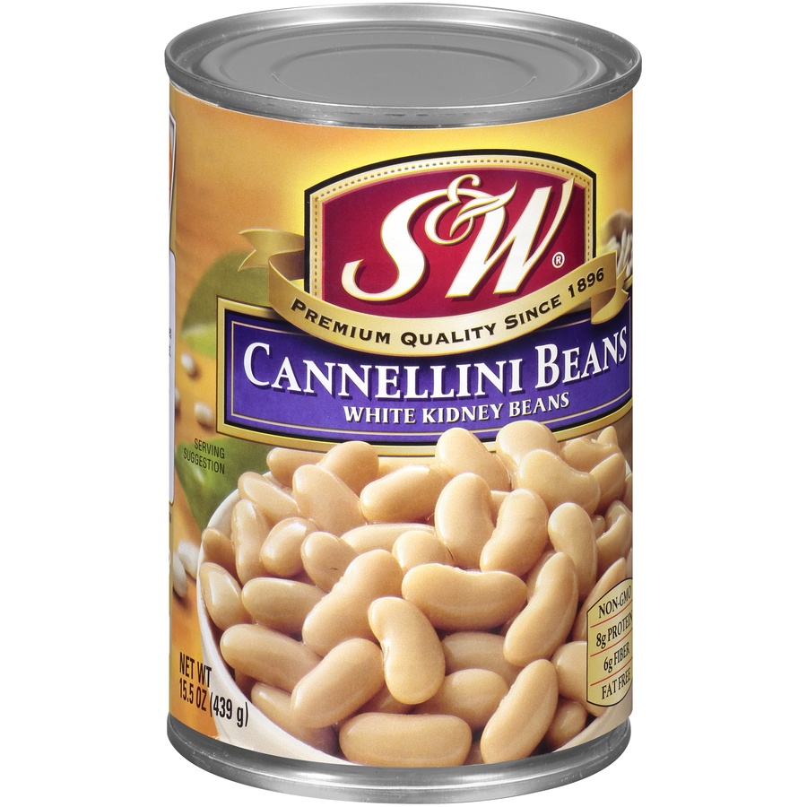 slide 2 of 8, S&W Premium White Kidney Beans, 15 oz