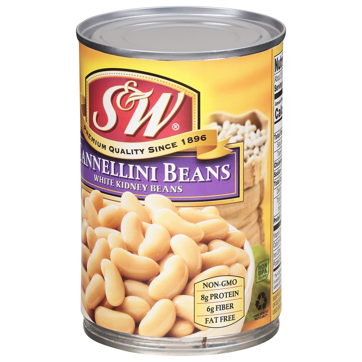 slide 6 of 11, S&W White Kidney Beans Cannellini Beans 15.5 oz, 