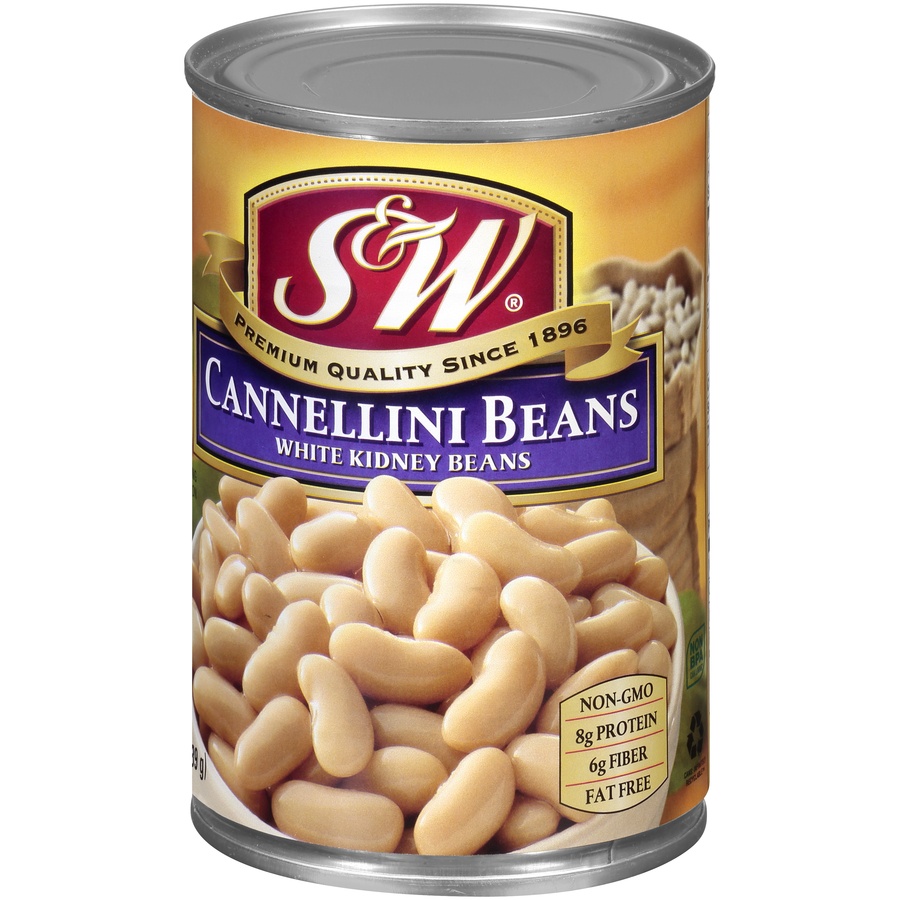 slide 3 of 8, S&W Premium White Kidney Beans, 15 oz