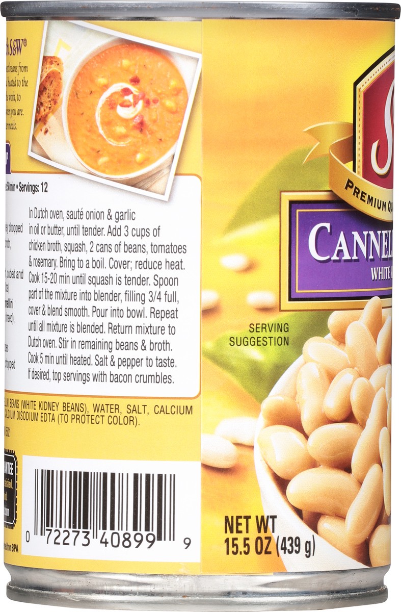 slide 11 of 11, S&W White Kidney Beans Cannellini Beans 15.5 oz, 