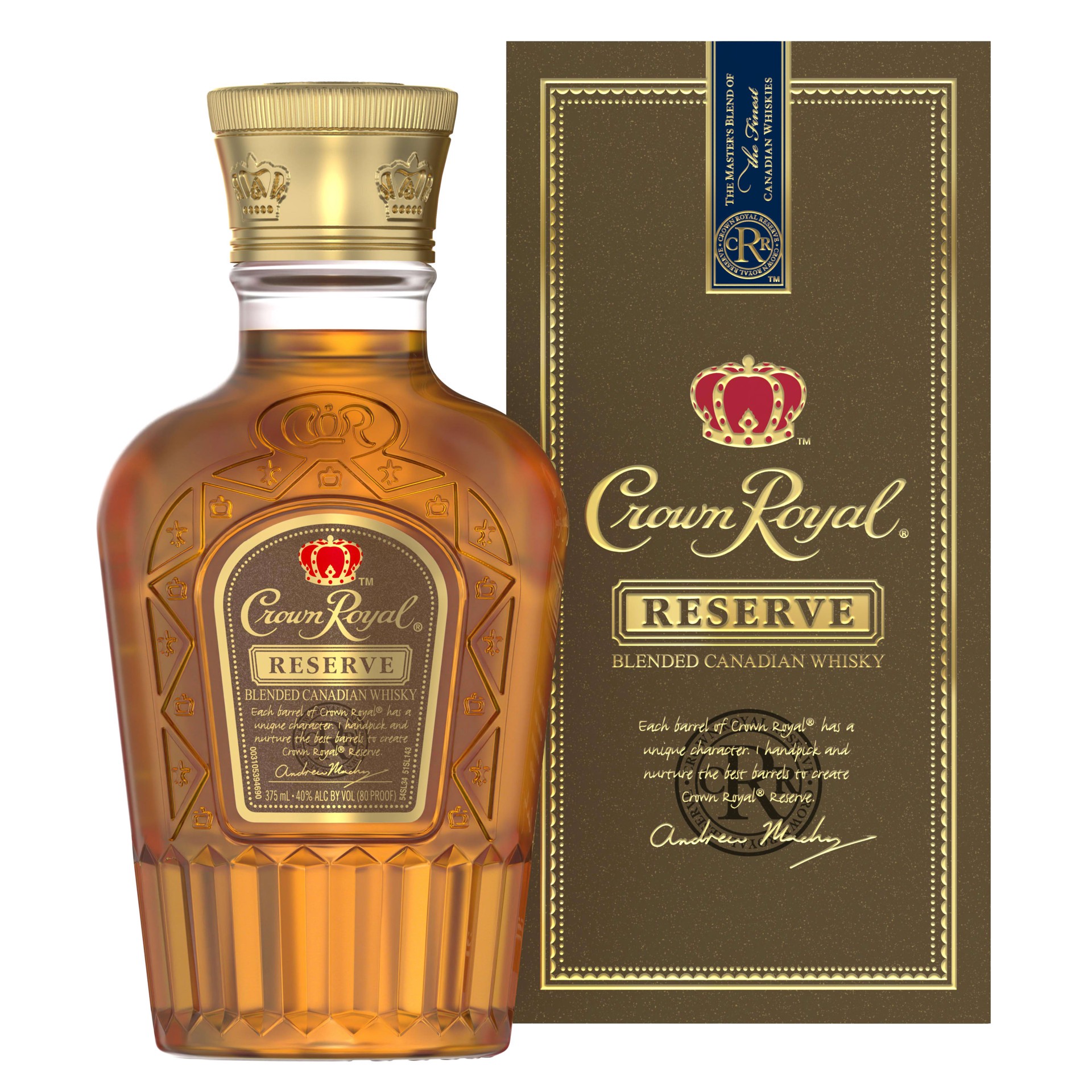 slide 6 of 7, Crown Royal Reserve Blended Canadian Whisky, 375 mL, 375 ml