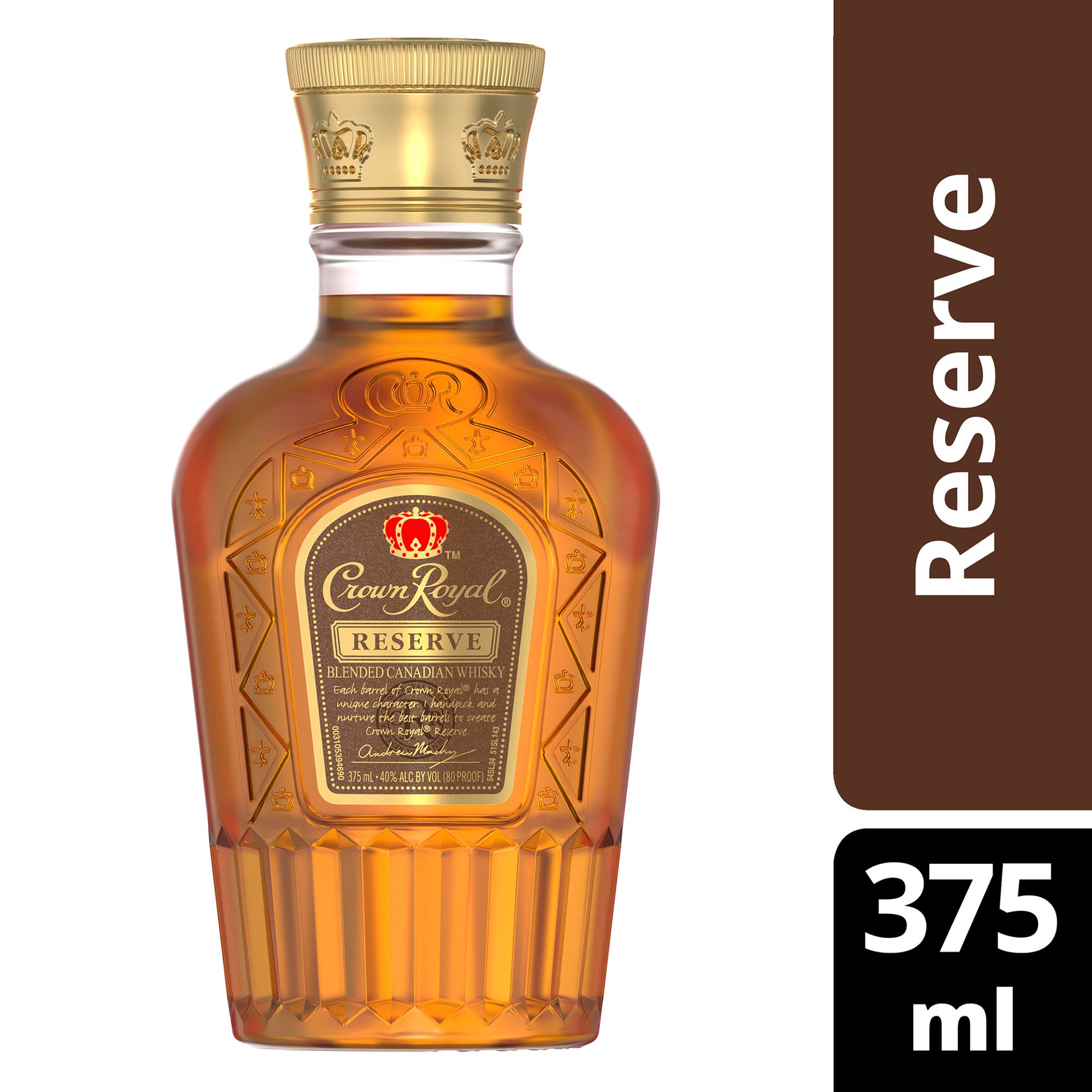 slide 4 of 7, Crown Royal Reserve Blended Canadian Whisky, 375 mL, 375 ml