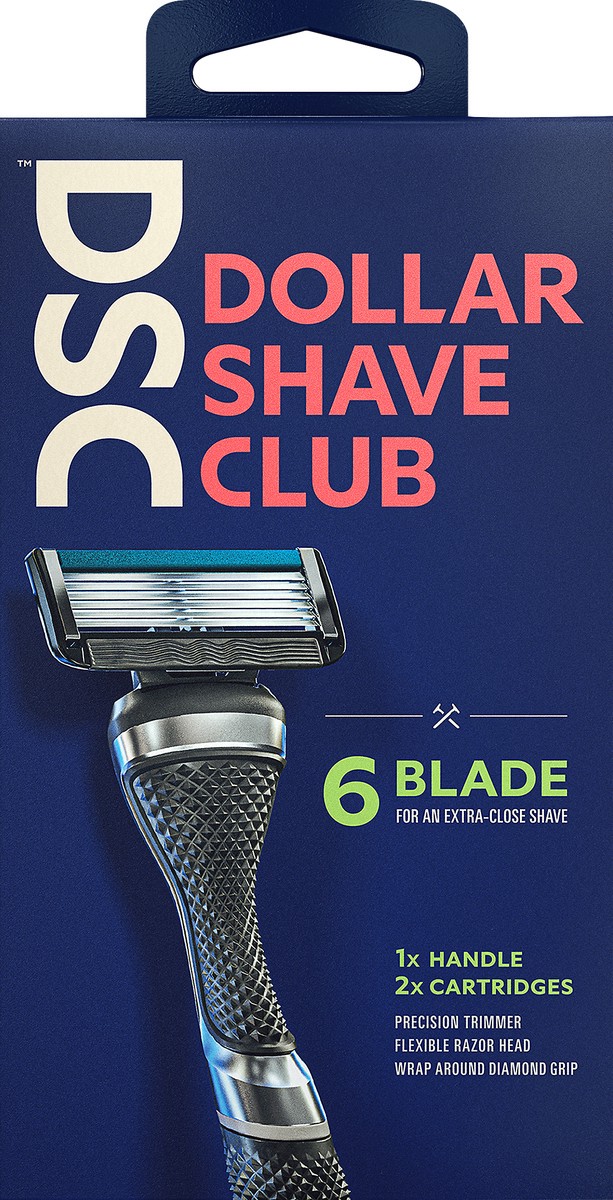 slide 1 of 2, Dollar Shave Club 6 Blade Razor 1 ea, 1 ct