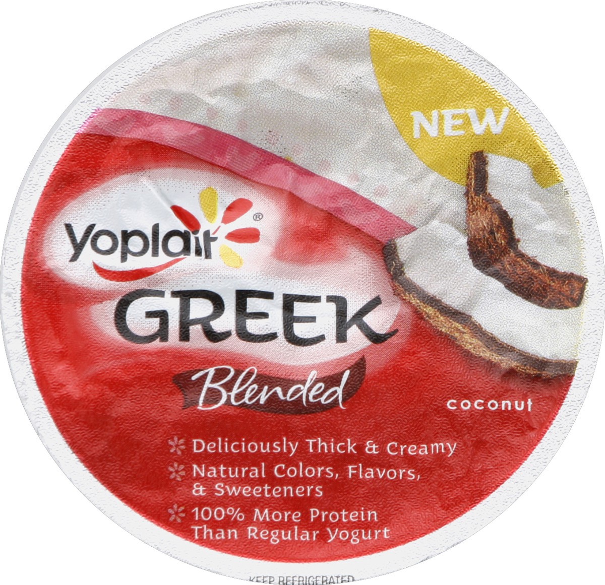 slide 2 of 3, Yoplait Coconut Blended Greek Yogurt, 5.3 oz